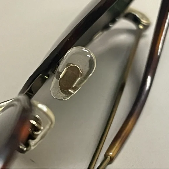 Oliver Peoples Red and Gold Sunglasses - Picture 7 of 13